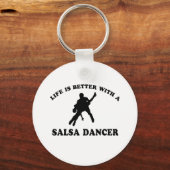 Salsa Dancer Design Sleutelhanger (Voorkant)