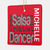 Salsa Dancer Extraordinaire CUSTOM Keramisch Ornament (Links)