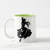 Salsa Dancer Gift Tweekleurige Koffiemok (Links)