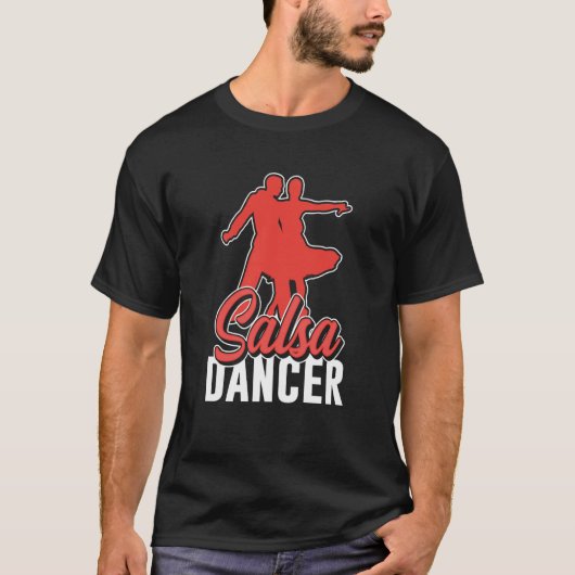 Salsa Dancer, Latijn dansdansdansdoans T-shirt (Voorkant)