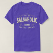 Salsa Dancer Salsaholic T-shirt (Design voorkant)