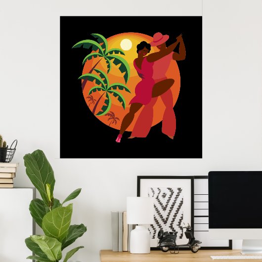 Salsa Dancer Series 2 Poster Lg. (Thuiskantoor)