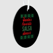 Salsa Dancer Ugly kerstcadeau Ornament (voorkant)