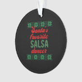 Salsa Dancer Ugly kerstcadeau Ornament (voorkant)