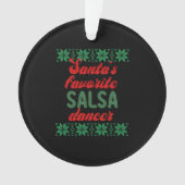 Salsa Dancer Ugly kerstcadeau Ornament (voorkant)