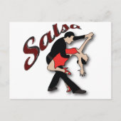 Salsa Dancers Briefkaart (Voorkant)
