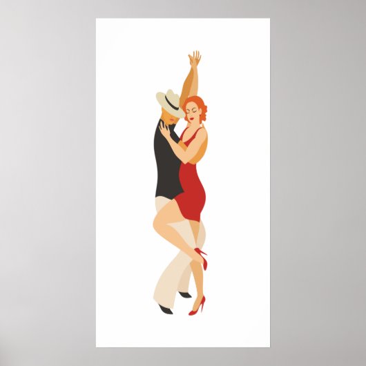 Salsa Dancers Dance Series Poster (Voorkant)