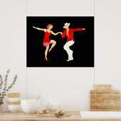Salsa Dancers Dance Series Poster (Keuken)