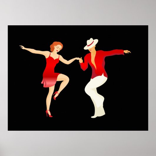 Salsa Dancers Dance Series Poster (Voorkant)