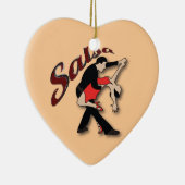 Salsa Dancers Keramisch Ornament (Rechts)