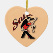 Salsa Dancers Keramisch Ornament (Voorkant)