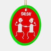 Salsa dancers keramisch ornament (Rechts)