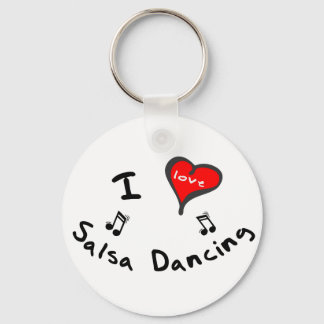 Salsa Dancing Gifts - I Heart Salsa Dancing Sleutelhanger