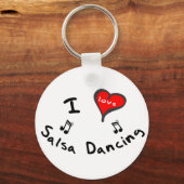 Salsa Dancing Gifts - I Heart Salsa Dancing Sleutelhanger (Voorkant)