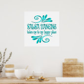 Salsa Dancing Happy Place Poster (Keuken)