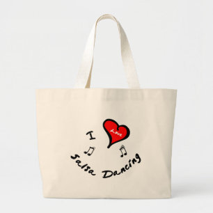 Salsa Dancing Items - I Heart Salsa Dancing Grote Tote Bag
