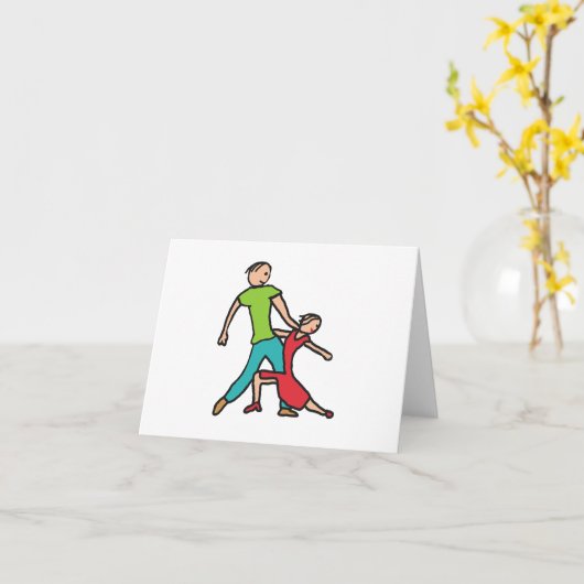 Salsa Dancing Kaart (Gele Bloem)