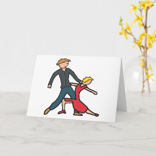 Salsa Dancing Kaart (Gele Bloem)