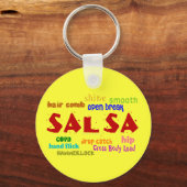 Salsa Dancing Lovers Dance Moves en Termen Sleutelhanger (Voorkant)