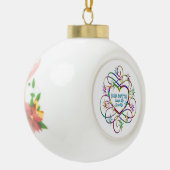 Salsa Dancing maakt Life Sparkle Keramische Bal Ornament (Links)