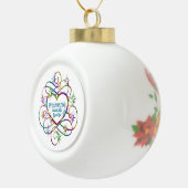 Salsa Dancing maakt Life Sparkle Keramische Bal Ornament (Rechts)