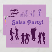 Salsa Dancing Poses Silhouettes Custom Kaart (Voorkant / Achterkant)