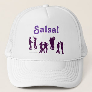 Salsa Dancing Poses Silhouettes Custom Trucker Pet