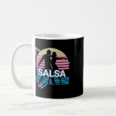 Salsa Dancing Salsa Dancer Retro Koffiemok (Links)