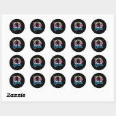 Salsa Dancing Salsa Dancer Retro Ronde Sticker (Vel)