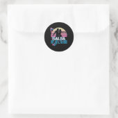 Salsa Dancing Salsa Dancer Retro Ronde Sticker (Tas)
