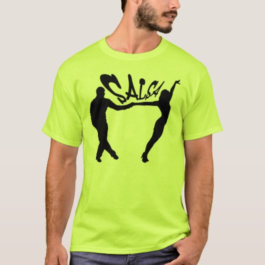 SALSA DANCING SALSERO EN SALSERA T-SHIRT (Voorkant)