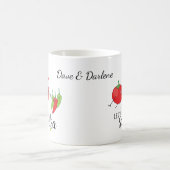 Salsa Dancing Tomaat en Chillies Food Pun Graphic Koffiemok (Center)