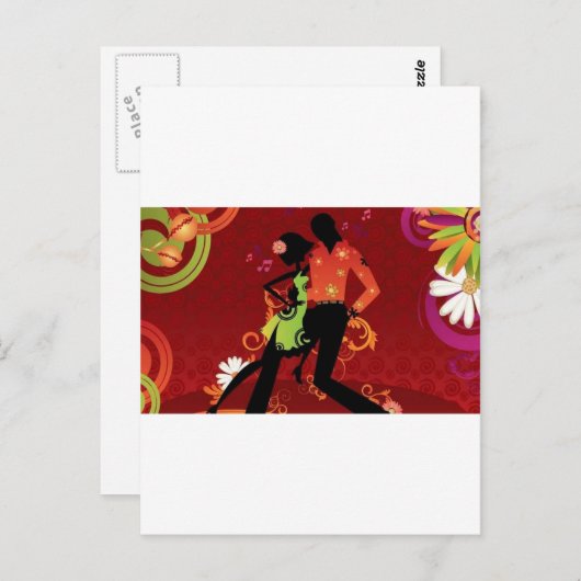 Salsa dans briefkaart (Voorkant / Achterkant)