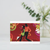 Salsa dans briefkaart (Staand voorkant)