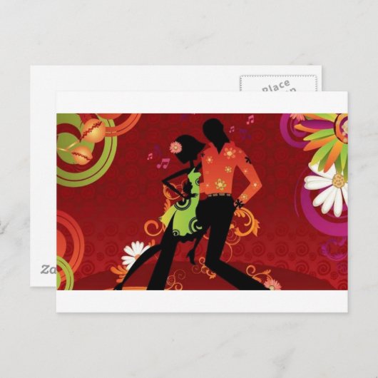 Salsa dans briefkaart (Voorkant / Achterkant)