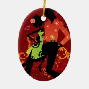 Salsa dans keramisch ornament