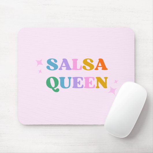 Salsa dans typografie retro modern muismat (Met muis)