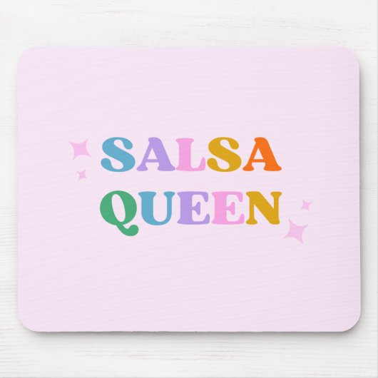 Salsa dans typografie retro modern muismat (Voorkant)