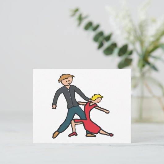 Salsa Dansen Briefkaart (Staand voorkant)