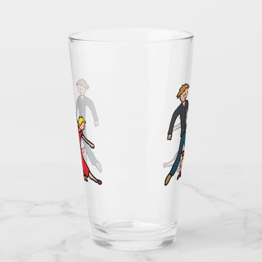 Salsa Dansen Glas (Links)