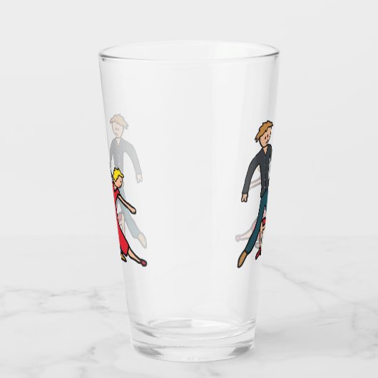 Salsa Dansen Glas (Rechts)