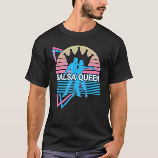 Salsa Dansende danser Salsa Queen T-shirt (Voorkant)