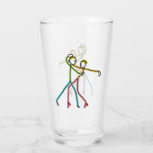 Salsa Dansende Figuren Glas (Achterkant)