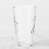 Salsa Dansende Figuren Glas (Links)