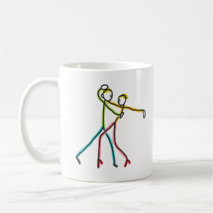 Salsa Dansende Figuren Koffiemok