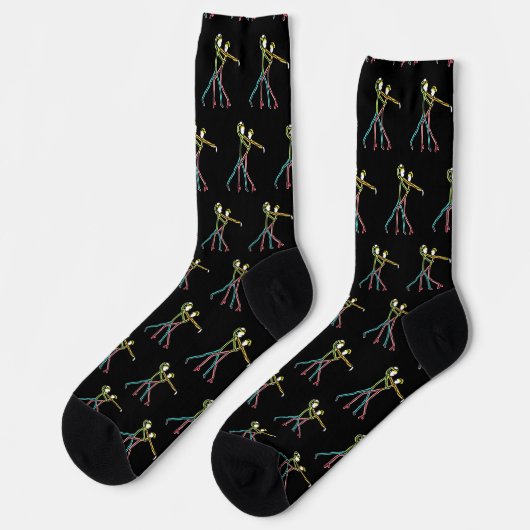 Salsa Dansende Figuren Sokken (Links)