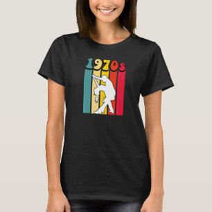 Salsa Dansende Retro uit de jaren zeventig  terug  T-shirt