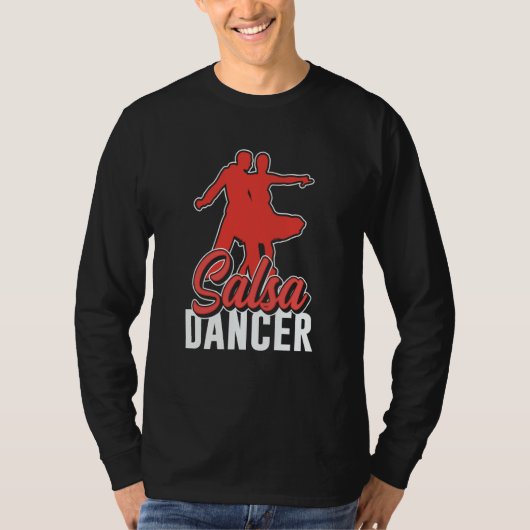 Salsa Danser Latijns Dansen Dans T-shirt (Voorkant)