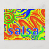 Salsa dansplezier - briefkaart (Voorkant)