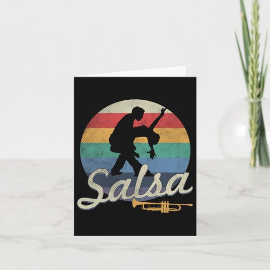 Salsa danst Latijnse salsero Kaart (Voorkant)